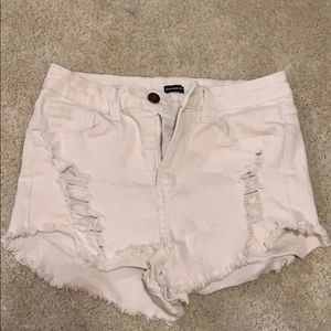Like new white brandy shorts